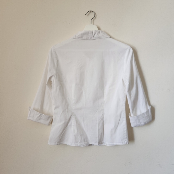 White Cotton Button Up - Picture 3 of 6